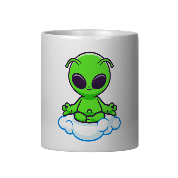 Caneca - Alien Meditando