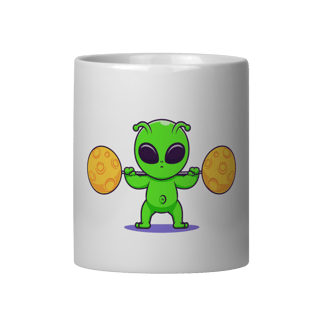 Caneca - Alien na Musculação