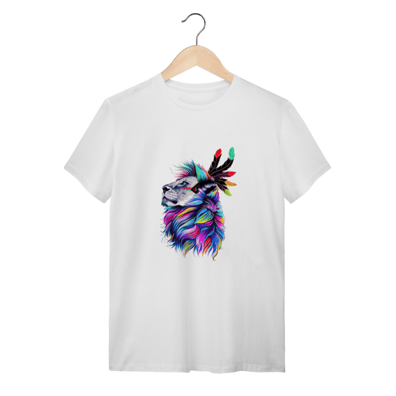 Camiseta Quality - Leão Psicodélico