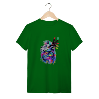 Nome do produto Camiseta Quality - Leão Psicodélico