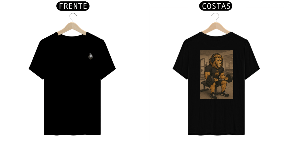 Nome do produto: Camisa T-Shirt Quality Leão Academia