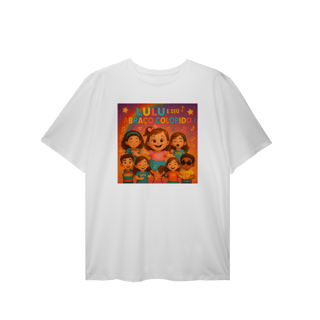 Nome do produto Lulu e Seu Abraço Colorido - T-Shirt Plus Size Oficial