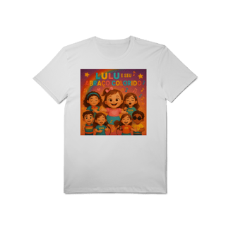 Nome do produto Lulu e Seu Abraço Colorido - T-Shirt Pima Oficial