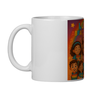 Nome do produto Lulu e Seu Abraço Colorido - Caneca Oficial