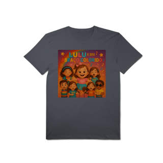 Nome do produto Lulu e Seu Abraço Colorido - T-Shirt Pima Oficial
