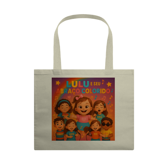 Lulu e Seu Abraço Colorido - Ecobag Grande Oficial