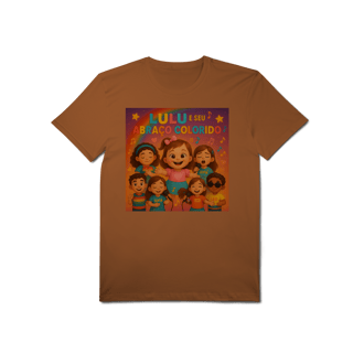 Nome do produto Lulu e Seu Abraço Colorido - T-Shirt Pima Oficial