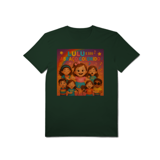 Nome do produto Lulu e Seu Abraço Colorido - T-Shirt Pima Oficial