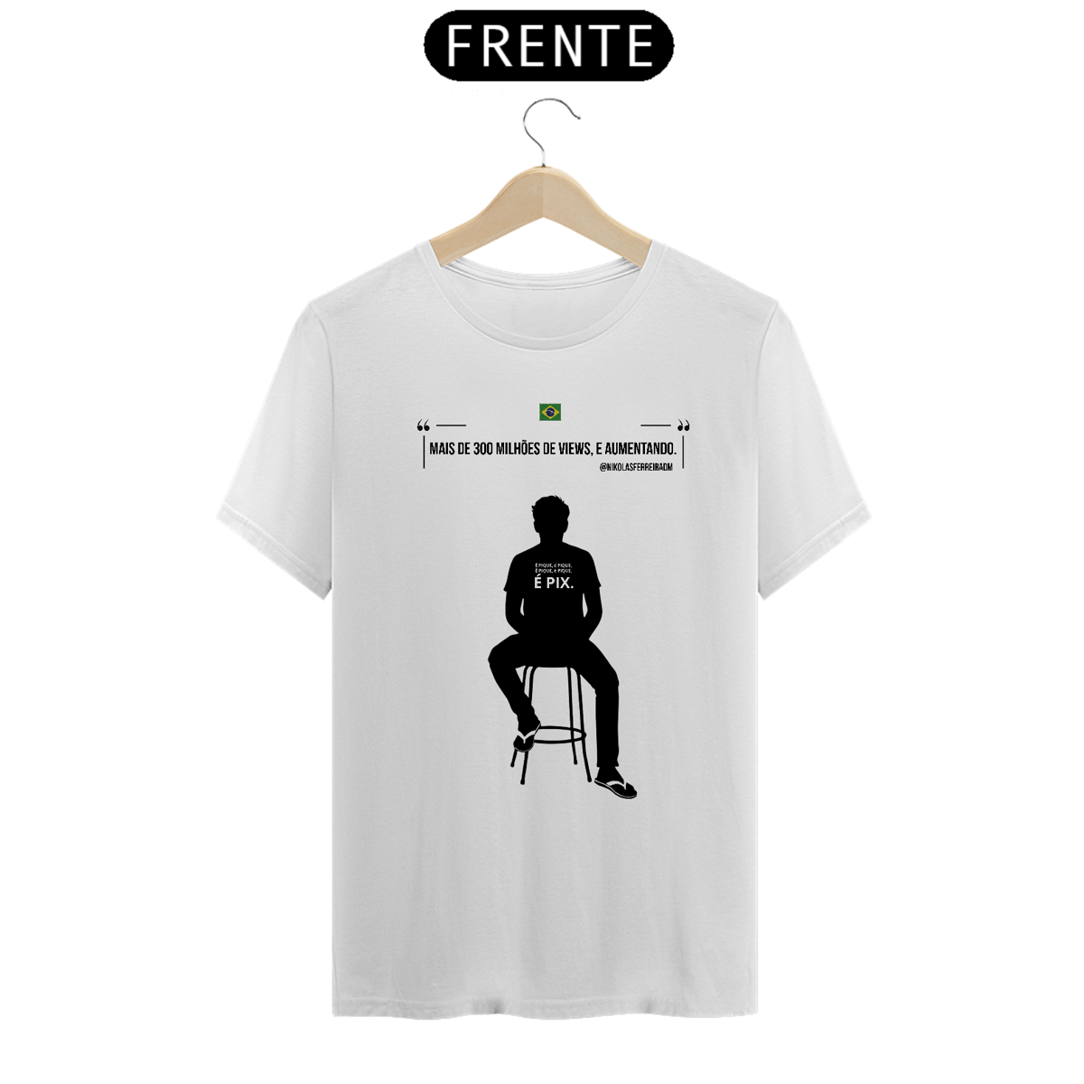 Nome do produto: T-Shirt Quality - Camiseta É pique, é Pix.