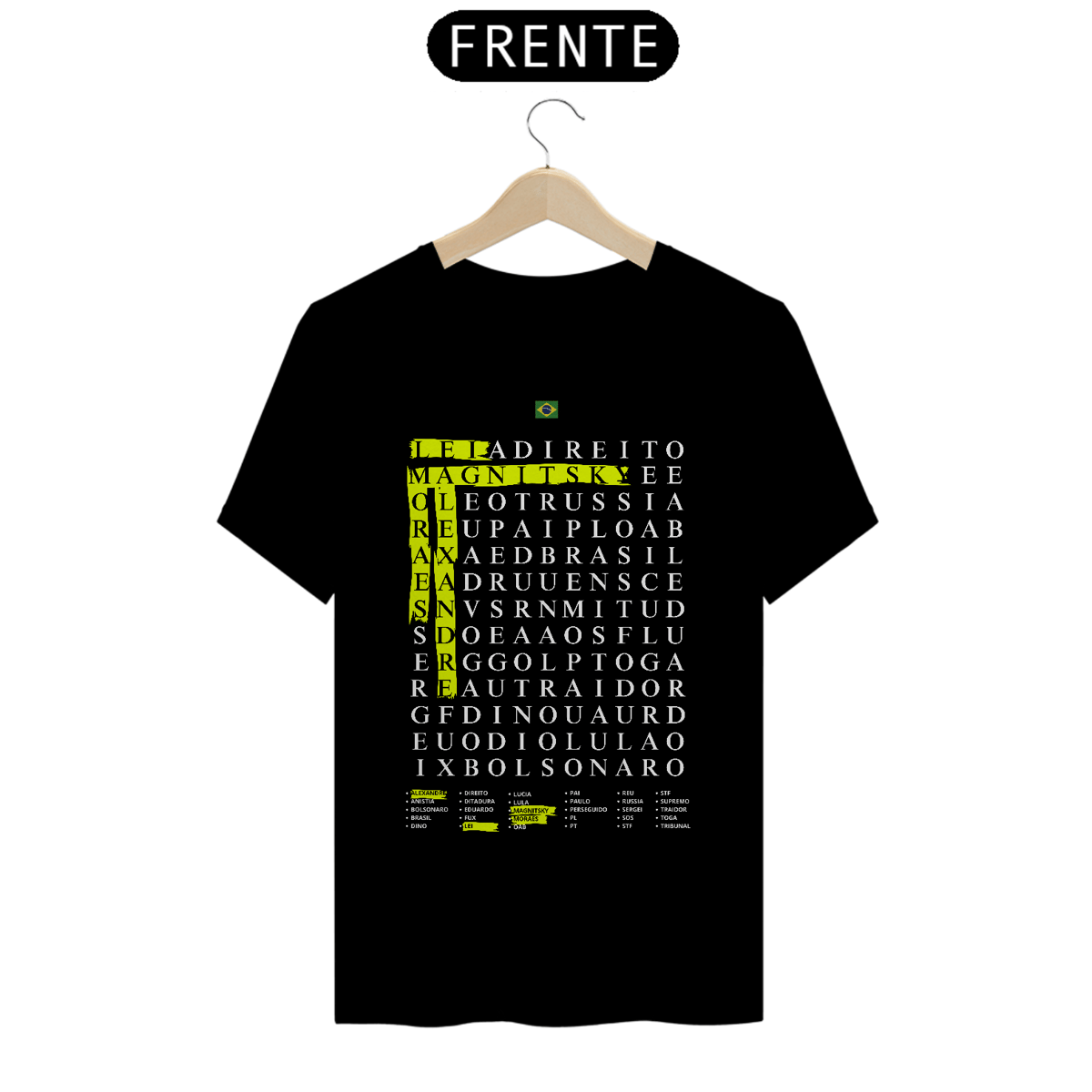 Nome do produto: T-Shirt Quality - Camiseta Caça-palavras.