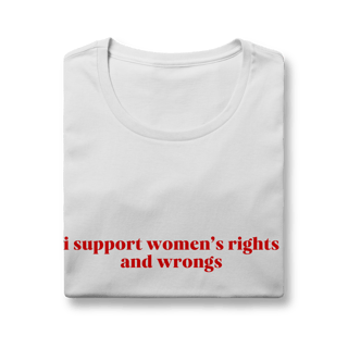 Nome do produto i support womens rights and wrongs (babylong)