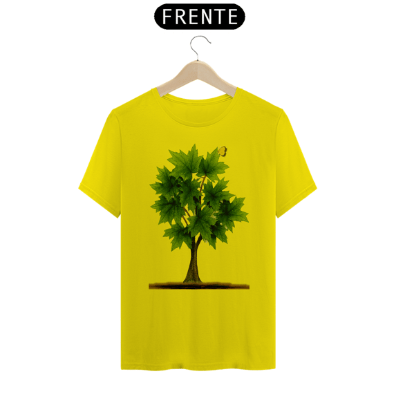Camiseta T-Shirt - Purifique Bordô Verde Felicidade Imediata