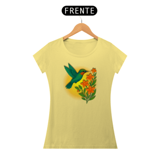 Nome do produto Camiseta Baby Long Estonada Purificação Colibri