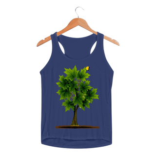Nome do produto Regata Fem - Bordô Verde - Alegria e Amor