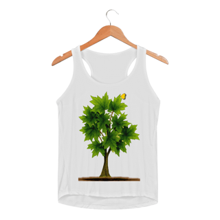 Nome do produto Regata Fem - Bordô Verde - Alegria e Amor
