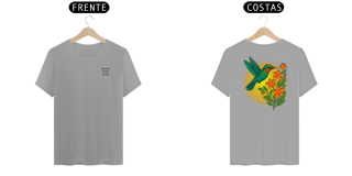 Camiseta T-Shirt - Purifique com Colibri e vibre na Prosperidade