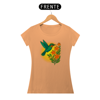 Nome do produto Camiseta Baby Long Estonada Purificação Colibri