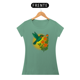 Nome do produto Camiseta Baby Long Estonada Purificação Colibri