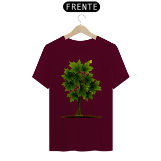 Nome do produto Camiseta T-Shirt - Purifique Bordô Verde Felicidade Imediata