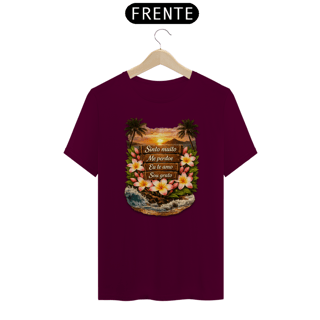 Nome do produto Camiseta T-Shirt - Palavras de Poder - Plumérias