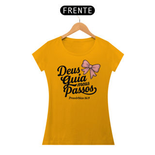 Nome do produto T-Shirt Feminina - Deus gia meus passos 