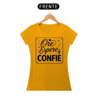 Nome do produto T-Shirt Feminina - Ore, Espere, Confie