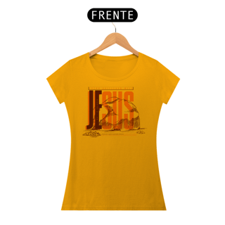 Nome do produto T-Shirt Feminina - Estou edificado em Jesus 