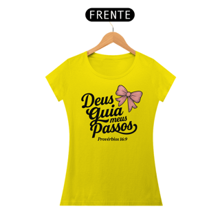 Nome do produto T-Shirt Feminina - Deus gia meus passos 