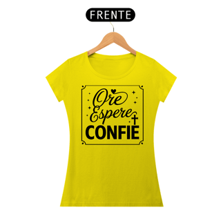 Nome do produto T-Shirt Feminina - Ore, Espere, Confie