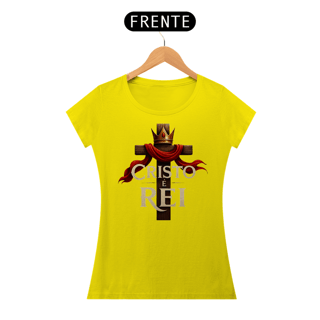 Nome do produto T-Shirt Feminina - Cristo é rei