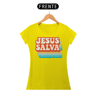 Nome do produto T-Shirt Feminina - Jesus salva