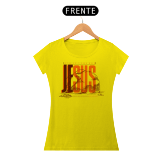 Nome do produto T-Shirt Feminina - Estou edificado em Jesus 