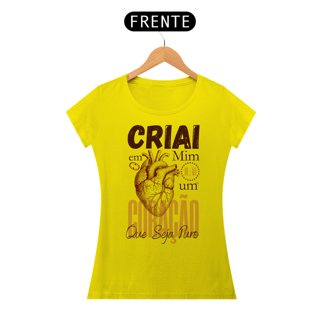 Nome do produto T-Shirt Feminina - Cria em mim
