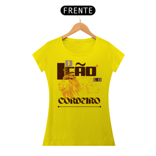 Nome do produto T-Shirt Feminina - O leão e o Cordeiro