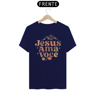 Nome do produto T-Shirt Unissex - Jesus ama você 