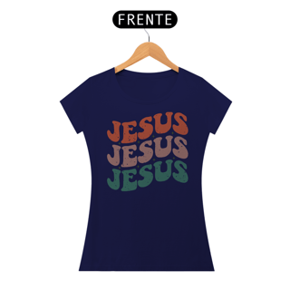 Nome do produto T-Shirt Feminina - Jesus Loves You