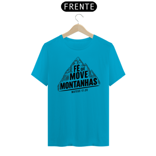 Nome do produto T-Shirt Unissex - Fé que move montanhas