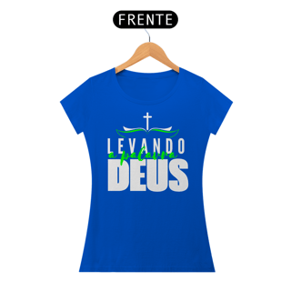 Nome do produto T-Shirt Feminina - Levando a palavra de Deus
