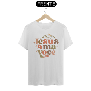 Nome do produto T-Shirt Unissex - Jesus ama você 