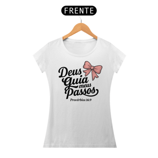 Nome do produto T-Shirt Feminina - Deus gia meus passos 