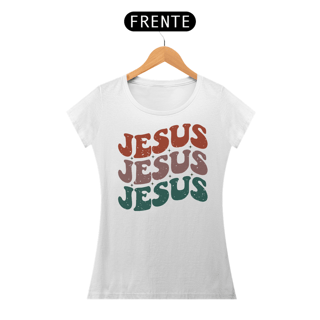 Nome do produto T-Shirt Feminina - Jesus Loves You