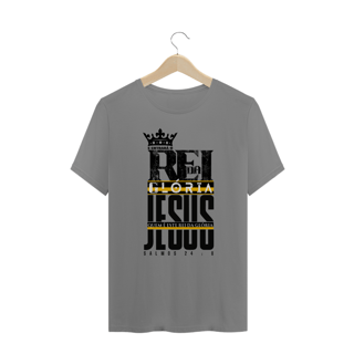 Nome do produto T-Shirt Unissex Plus Size - Rei da glória