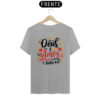 Nome do produto T-Shirt Unissex - Deus é amor