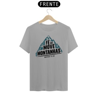 Nome do produto T-Shirt Unissex - Fé que move montanhas