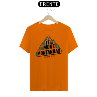 Nome do produto T-Shirt Unissex - Fé que move montanhas