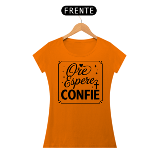 Nome do produto T-Shirt Feminina - Ore, Espere, Confie
