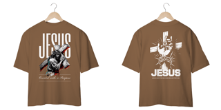 Nome do produto T-Shirt Oversized Unissex  - Jesus Não Morreu 