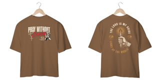 Nome do produto T-Shirt Oversized Unissex - Pray without ceasing