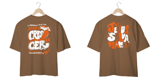 Nome do produto T-Shirt Oversized Unissex - Ajuda a crescer