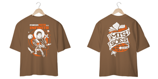 Nome do produto T-Shirt Oversized Unissex - Nossa metal é o infinito.